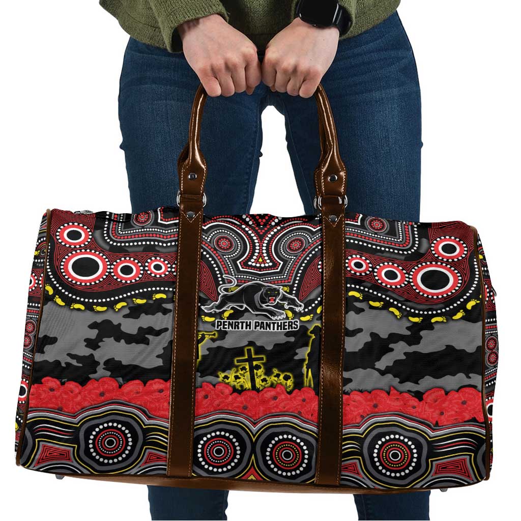 ANZAC Day Penrith Panthers Travel Bag Military Memorial Aboriginal Indigenous Art