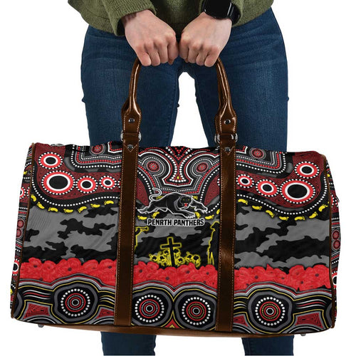 ANZAC Day Penrith Panthers Travel Bag Military Memorial Aboriginal Indigenous Art