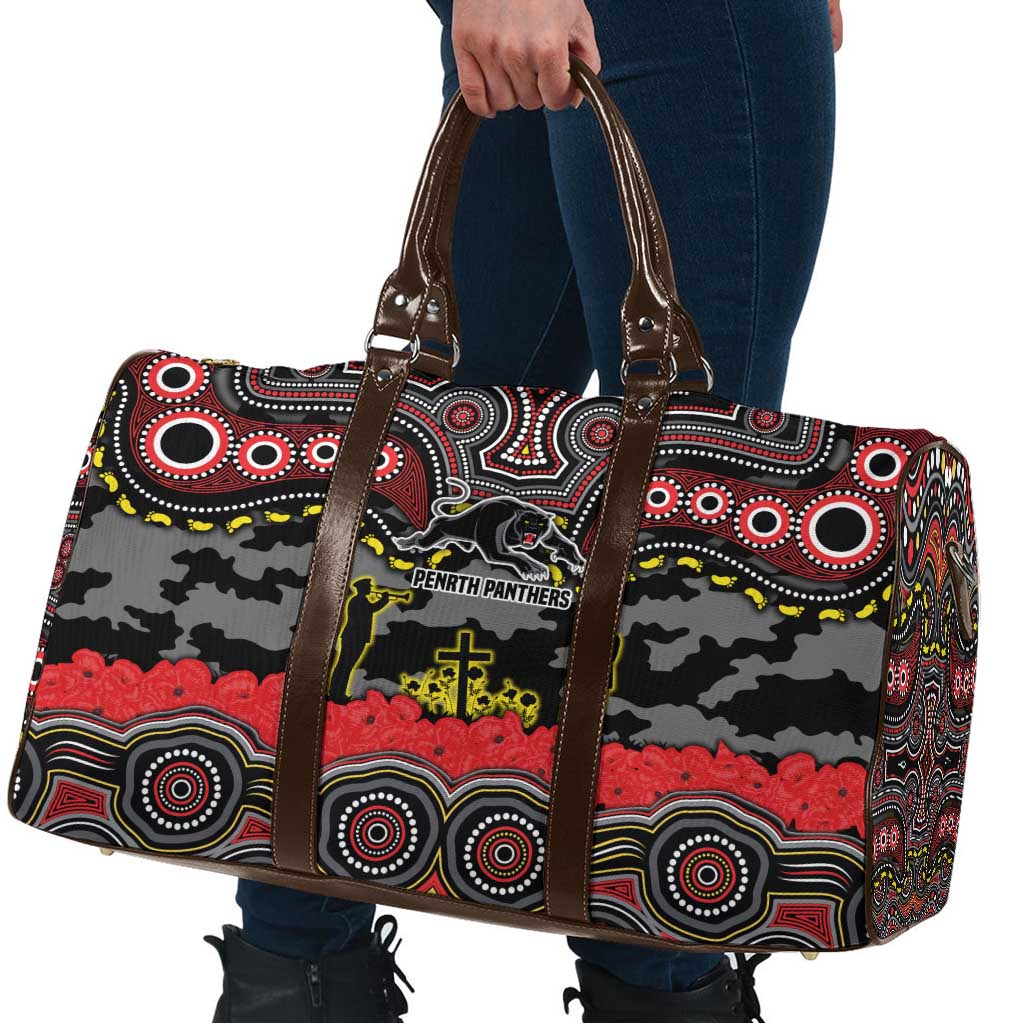 ANZAC Day Penrith Panthers Travel Bag Military Memorial Aboriginal Indigenous Art