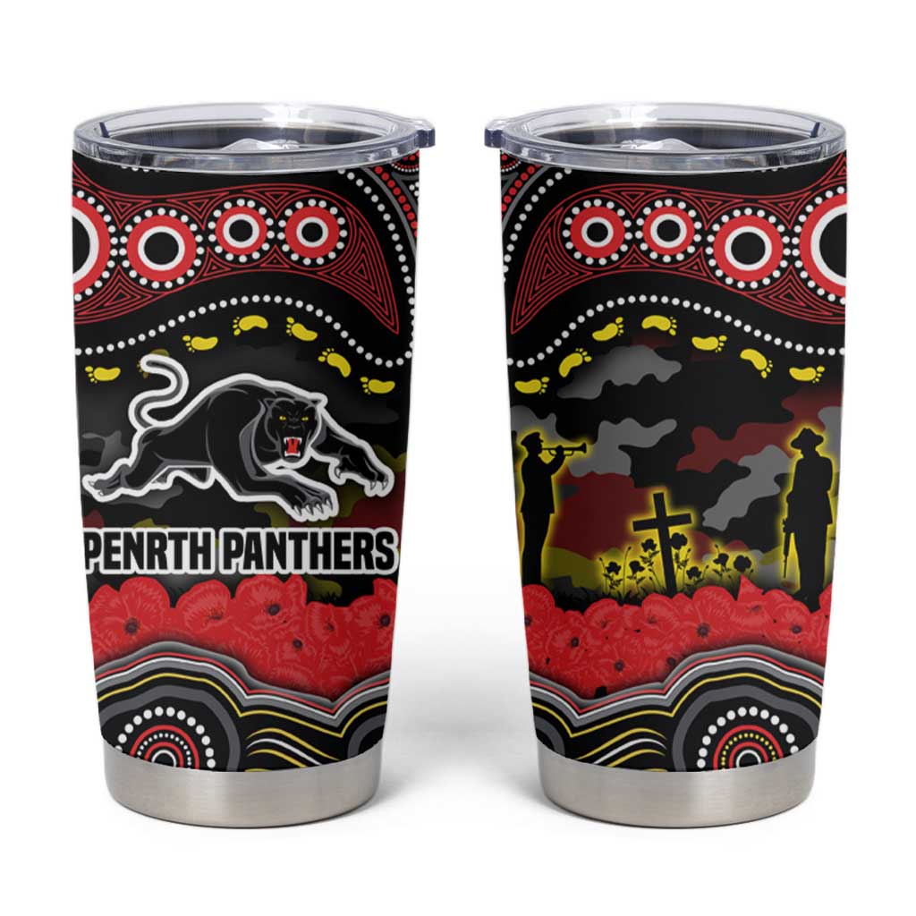 ANZAC Day Penrith Panthers Tumbler Cup Military Memorial Aboriginal Indigenous Art