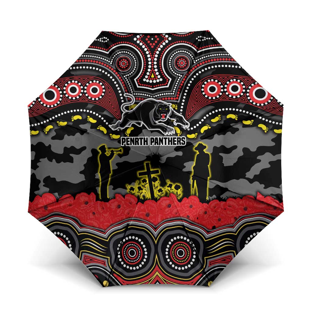 ANZAC Day Penrith Panthers Umbrella Military Memorial Aboriginal Indigenous Art