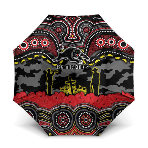 ANZAC Day Penrith Panthers Umbrella Military Memorial Aboriginal Indigenous Art