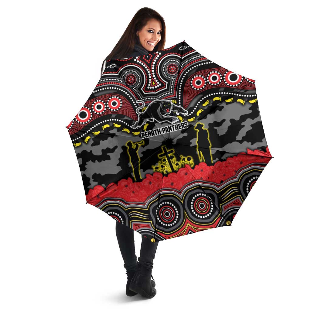 ANZAC Day Penrith Panthers Umbrella Military Memorial Aboriginal Indigenous Art