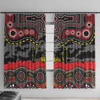 ANZAC Day Penrith Panthers Window Curtain Military Memorial Aboriginal Indigenous Art