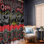 ANZAC Day Penrith Panthers Window Curtain Military Memorial Aboriginal Indigenous Art