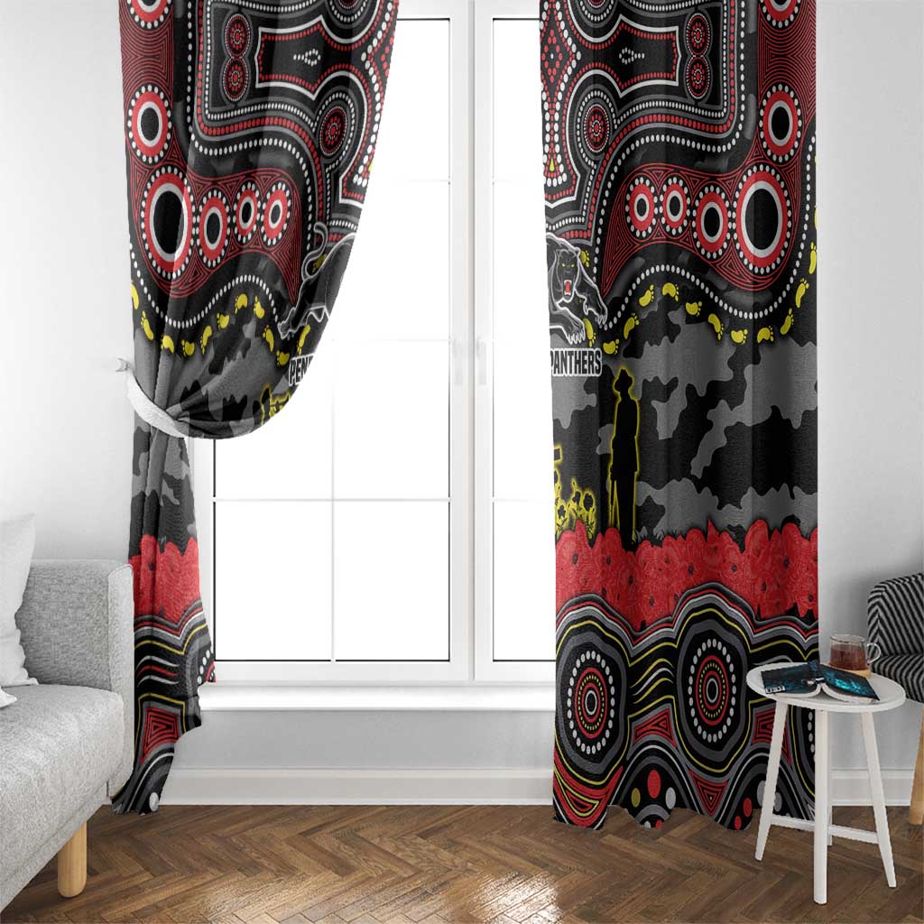 ANZAC Day Penrith Panthers Window Curtain Military Memorial Aboriginal Indigenous Art