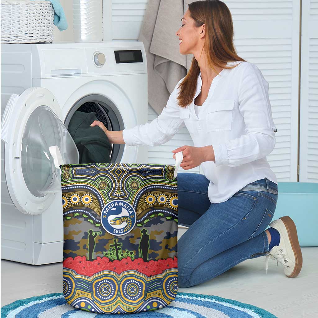 ANZAC Day Parramatta Eels Laundry Basket Military Memorial Aboriginal Indigenous Art