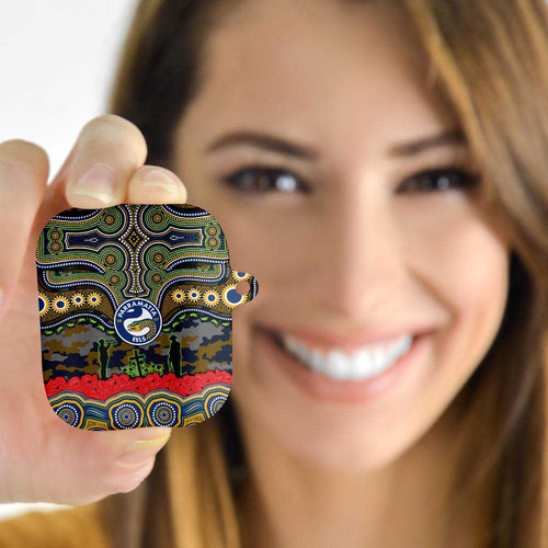 ANZAC Day Parramatta Eels AirPods Case Military Memorial Aboriginal Indigenous Art