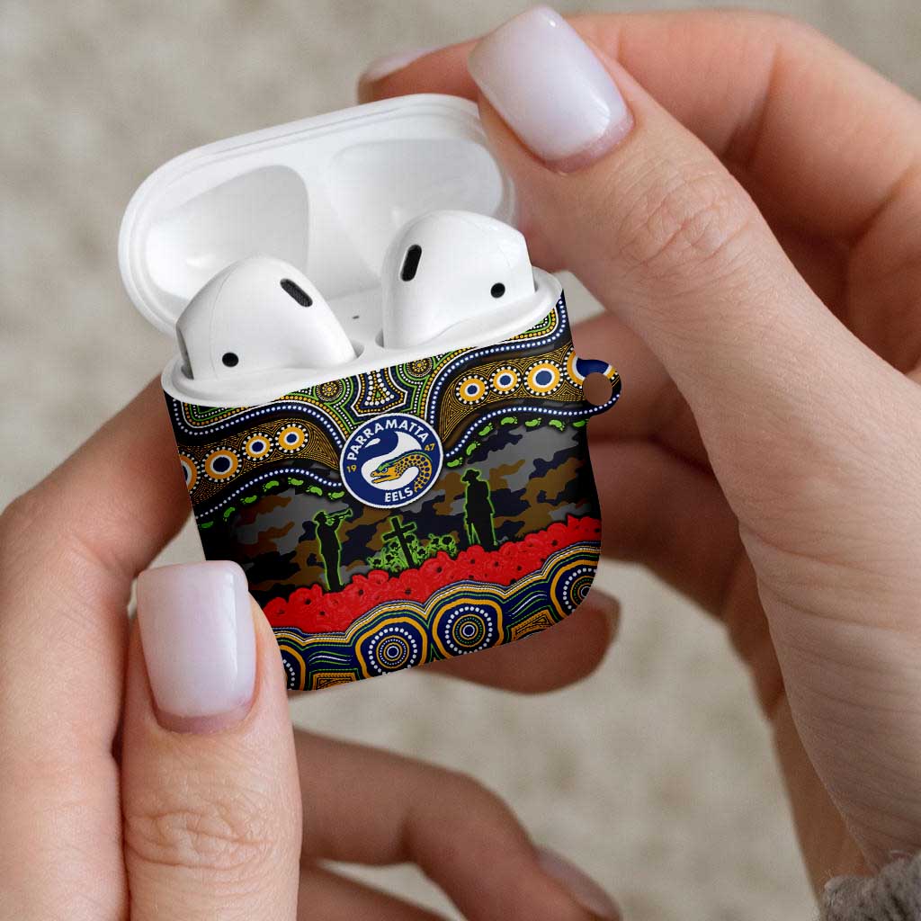 ANZAC Day Parramatta Eels AirPods Case Military Memorial Aboriginal Indigenous Art