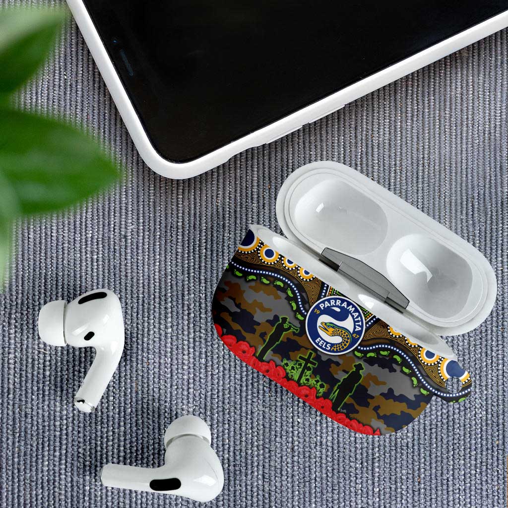 ANZAC Day Parramatta Eels AirPods Case Military Memorial Aboriginal Indigenous Art