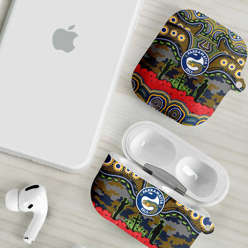 ANZAC Day Parramatta Eels AirPods Case Military Memorial Aboriginal Indigenous Art