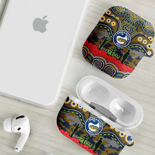 ANZAC Day Parramatta Eels AirPods Case Military Memorial Aboriginal Indigenous Art