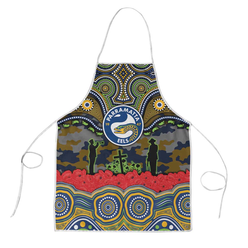 ANZAC Day Parramatta Eels Apron Military Memorial Aboriginal Indigenous Art