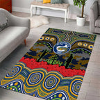 ANZAC Day Parramatta Eels Area Rug Military Memorial Aboriginal Indigenous Art