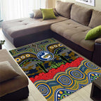 ANZAC Day Parramatta Eels Area Rug Military Memorial Aboriginal Indigenous Art