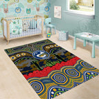 ANZAC Day Parramatta Eels Area Rug Military Memorial Aboriginal Indigenous Art