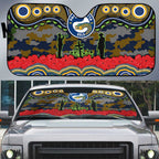 ANZAC Day Parramatta Eels Auto Sun Shade Military Memorial Aboriginal Indigenous Art