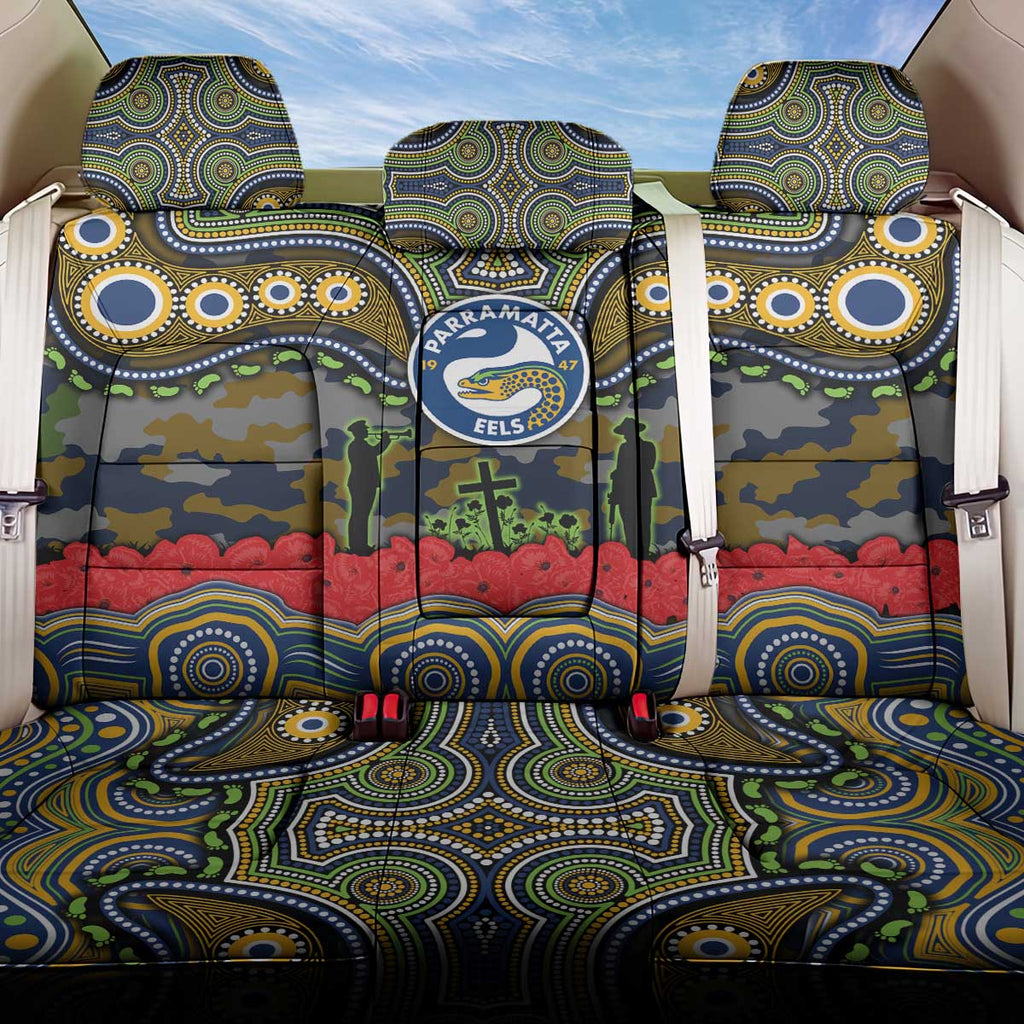 ANZAC Day Parramatta Eels Back Car Seat Cover Military Memorial Aboriginal Indigenous Art