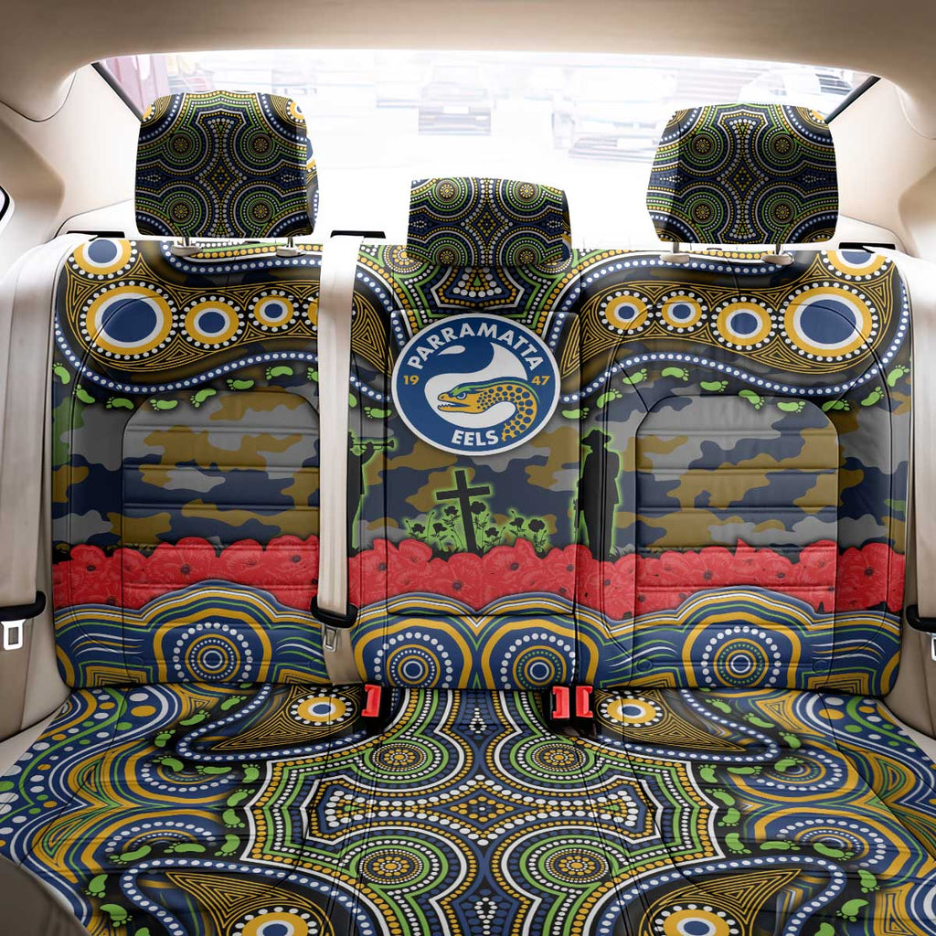 ANZAC Day Parramatta Eels Back Car Seat Cover Military Memorial Aboriginal Indigenous Art