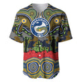 ANZAC Day Parramatta Eels Baseball Jersey Military Memorial Aboriginal Indigenous Art