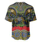 ANZAC Day Parramatta Eels Baseball Jersey Military Memorial Aboriginal Indigenous Art