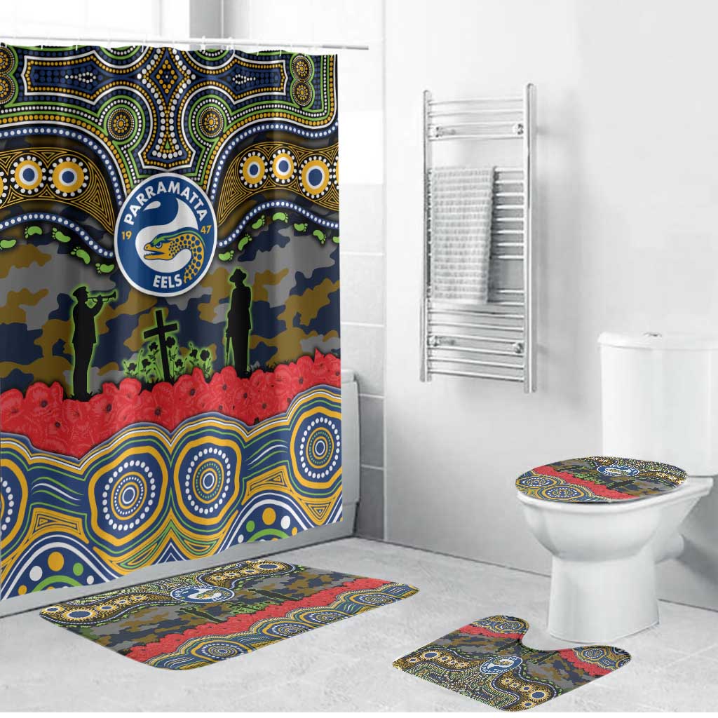 ANZAC Day Parramatta Eels Bathroom Set Military Memorial Aboriginal Indigenous Art