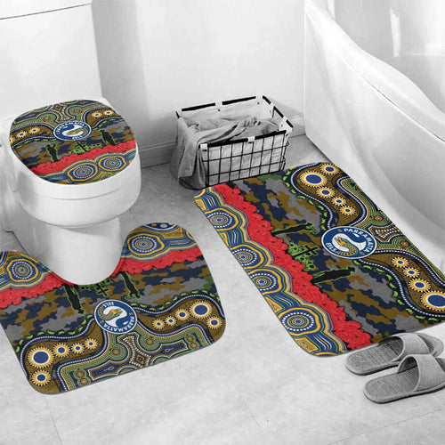 ANZAC Day Parramatta Eels Bathroom Set Military Memorial Aboriginal Indigenous Art