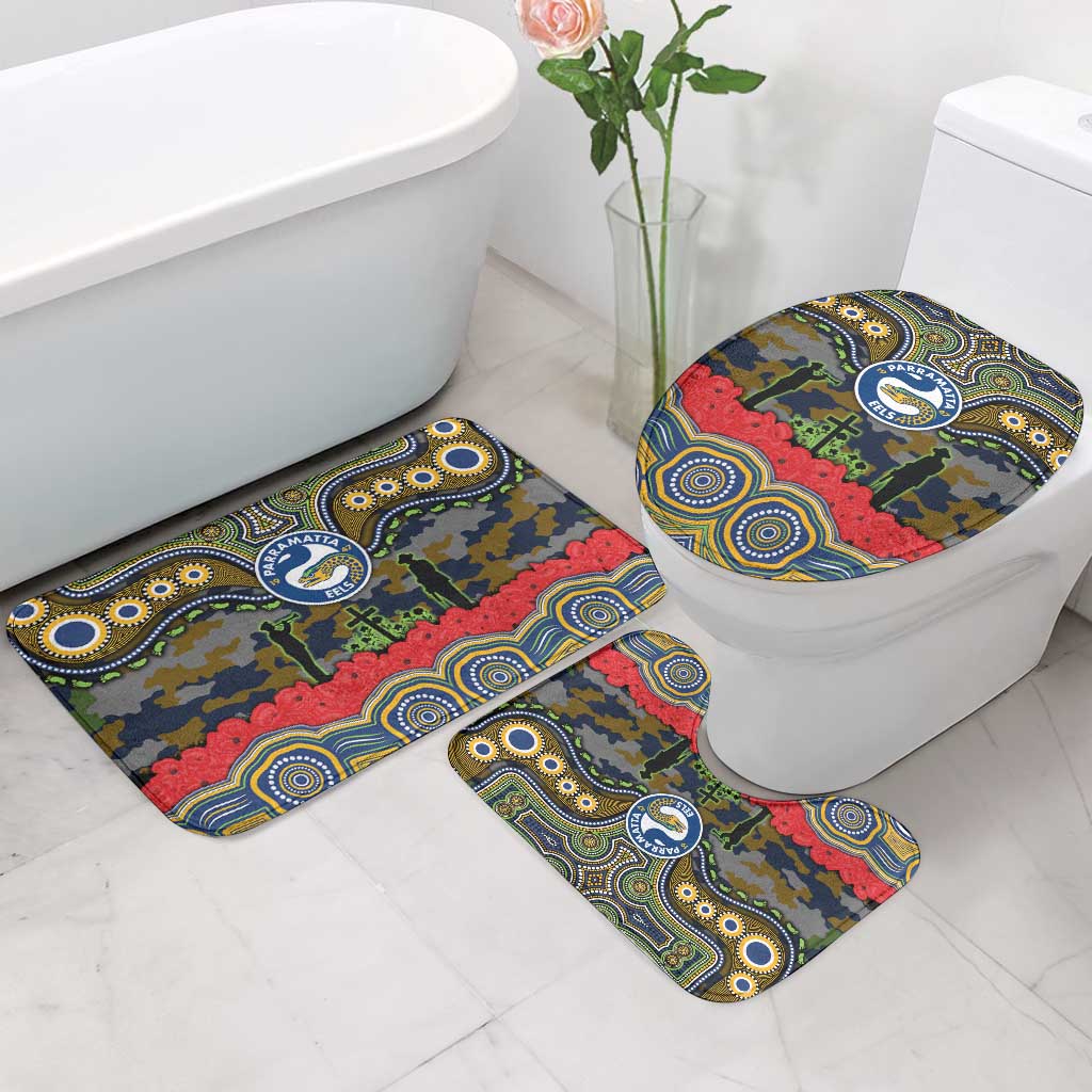 ANZAC Day Parramatta Eels Bathroom Set Military Memorial Aboriginal Indigenous Art