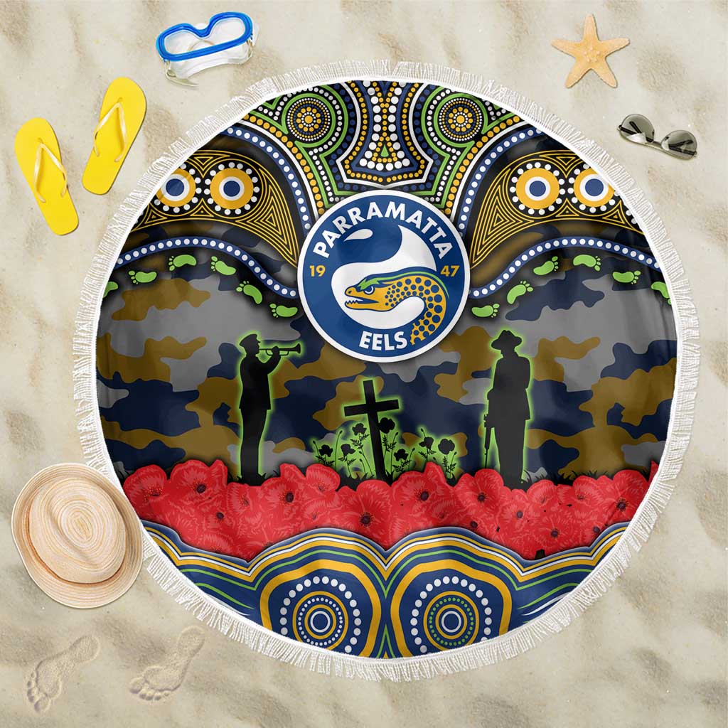 ANZAC Day Parramatta Eels Beach Blanket Military Memorial Aboriginal Indigenous Art