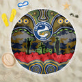 ANZAC Day Parramatta Eels Beach Blanket Military Memorial Aboriginal Indigenous Art
