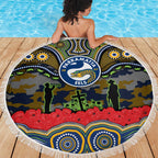 ANZAC Day Parramatta Eels Beach Blanket Military Memorial Aboriginal Indigenous Art
