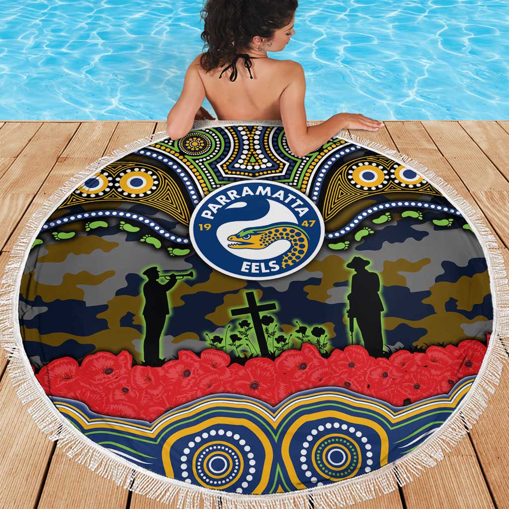 ANZAC Day Parramatta Eels Beach Blanket Military Memorial Aboriginal Indigenous Art