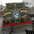 ANZAC Day Parramatta Eels Bedding Set Military Memorial Aboriginal Indigenous Art