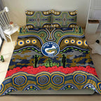 ANZAC Day Parramatta Eels Bedding Set Military Memorial Aboriginal Indigenous Art