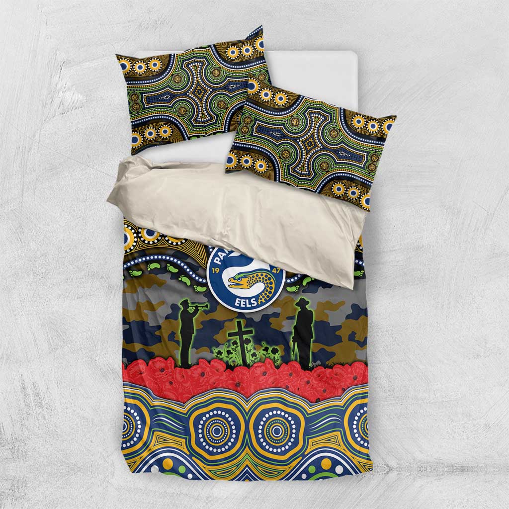 ANZAC Day Parramatta Eels Bedding Set Military Memorial Aboriginal Indigenous Art