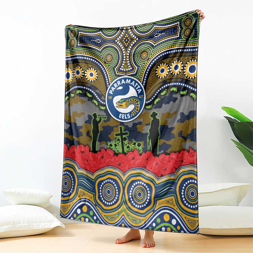 ANZAC Day Parramatta Eels Blanket Military Memorial Aboriginal Indigenous Art