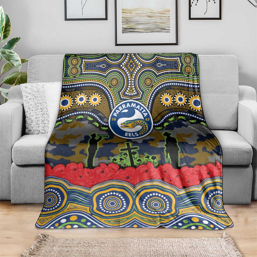 ANZAC Day Parramatta Eels Blanket Military Memorial Aboriginal Indigenous Art