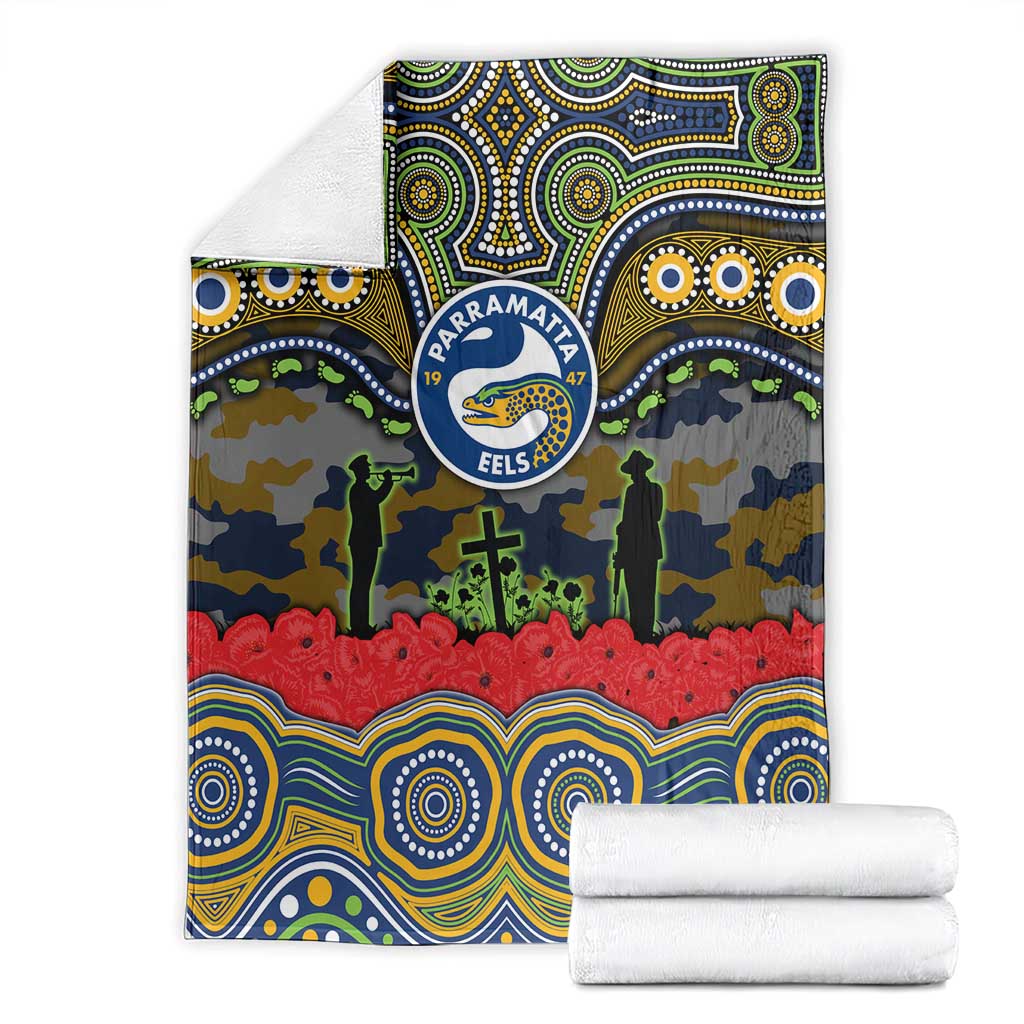 ANZAC Day Parramatta Eels Blanket Military Memorial Aboriginal Indigenous Art
