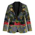 ANZAC Day Parramatta Eels Blazer Military Memorial Aboriginal Indigenous Art