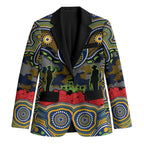 ANZAC Day Parramatta Eels Blazer Military Memorial Aboriginal Indigenous Art