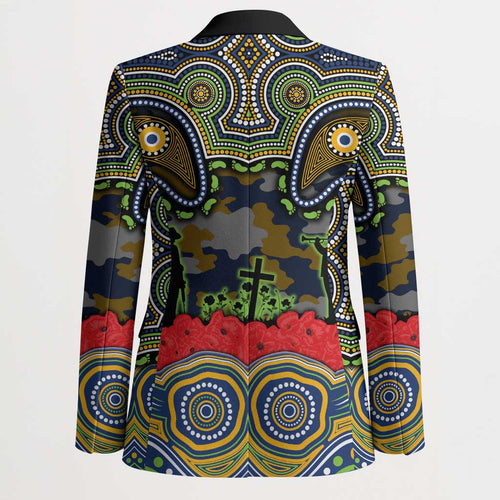 ANZAC Day Parramatta Eels Blazer Military Memorial Aboriginal Indigenous Art
