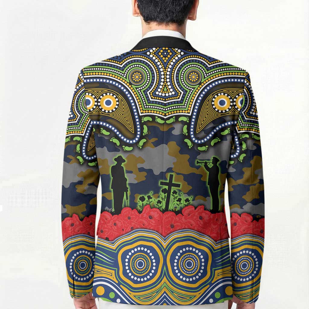ANZAC Day Parramatta Eels Blazer Military Memorial Aboriginal Indigenous Art