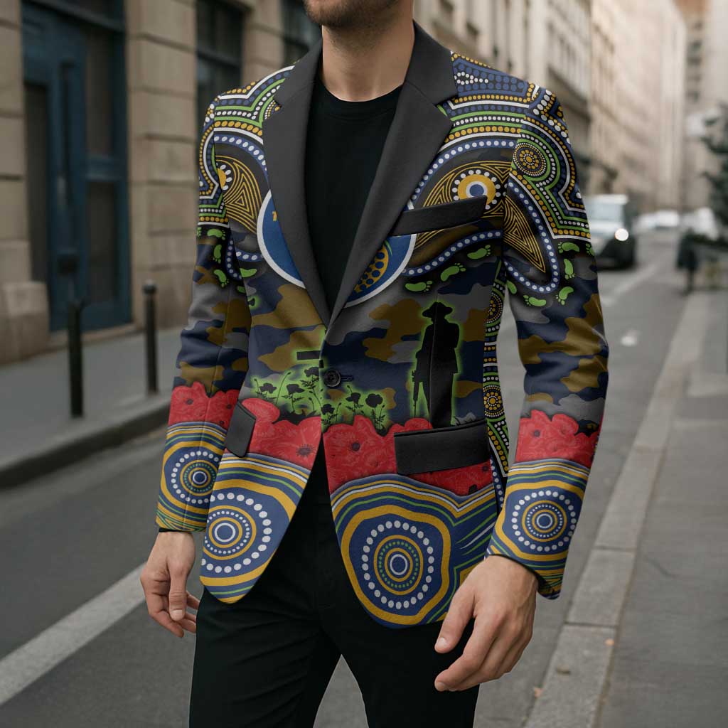 ANZAC Day Parramatta Eels Blazer Military Memorial Aboriginal Indigenous Art