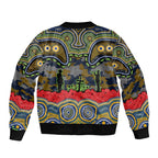 ANZAC Day Parramatta Eels Bomber Jacket Military Memorial Aboriginal Indigenous Art