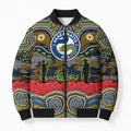 ANZAC Day Parramatta Eels Bomber Puffer Jacket Military Memorial Aboriginal Indigenous Art
