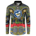 ANZAC Day Parramatta Eels Button Sweatshirt Military Memorial Aboriginal Indigenous Art
