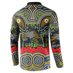 ANZAC Day Parramatta Eels Button Sweatshirt Military Memorial Aboriginal Indigenous Art