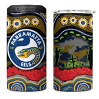 ANZAC Day Parramatta Eels 4 in 1 Can Cooler Tumbler Military Memorial Aboriginal Indigenous Art