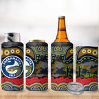 ANZAC Day Parramatta Eels 4 in 1 Can Cooler Tumbler Military Memorial Aboriginal Indigenous Art