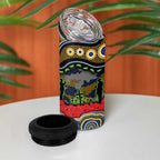 ANZAC Day Parramatta Eels 4 in 1 Can Cooler Tumbler Military Memorial Aboriginal Indigenous Art